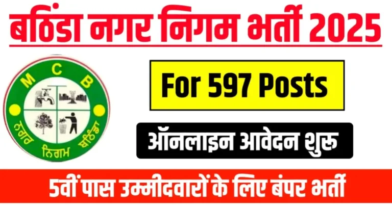Bathinda Nagar Nigam Recruitment 2025