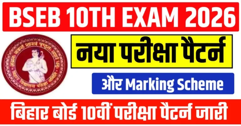 Bihar Board Matric Exam Pattern 2026, Bihar Board Class 10th Exam Pattern 2026