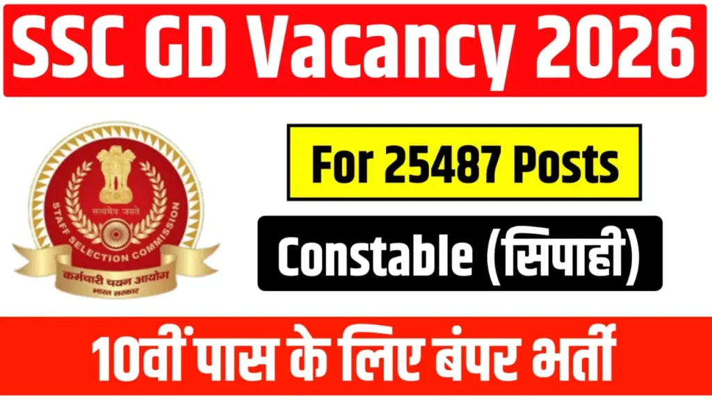 SSC GD Constable Vacancy 2026