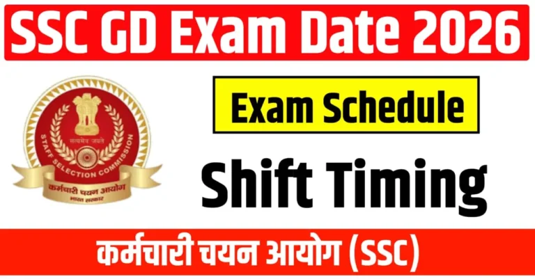 SSC GD Exam Date 2026