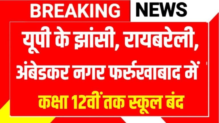 DM Order For School Holiday In UP Today