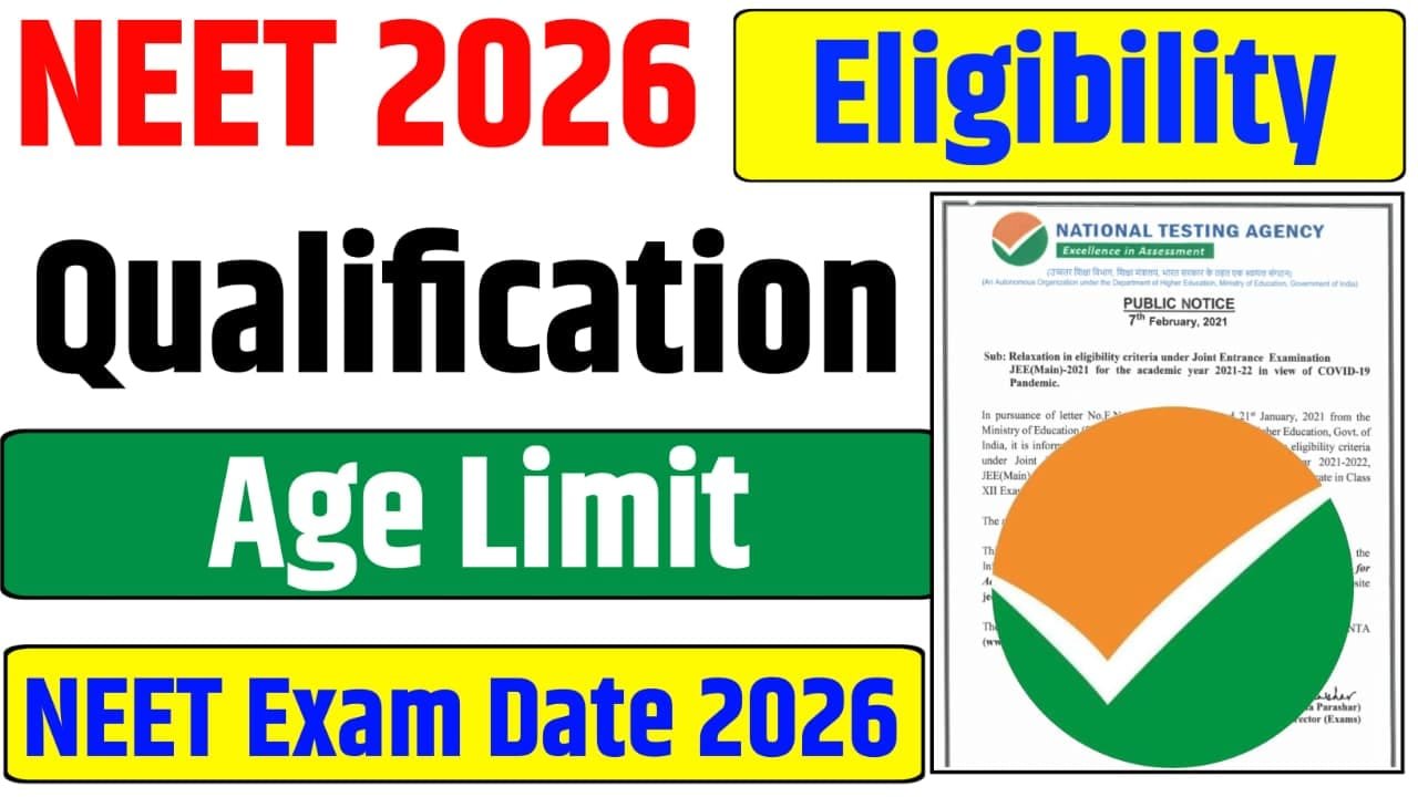 Eligibility to appear for NEET Exam 2026